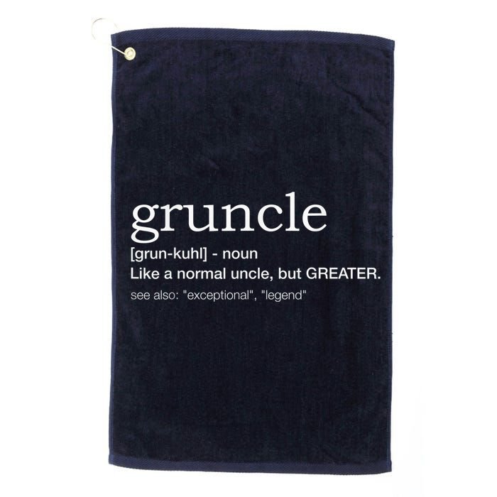  Gruncle for best uncle Golf Towel