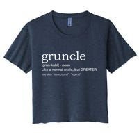  Gruncle for best uncle Crop Top