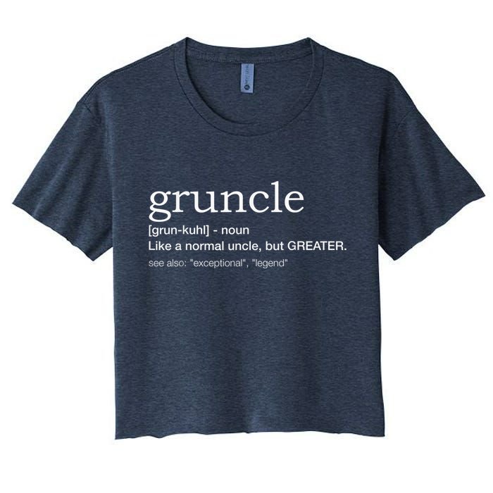  Gruncle for best uncle Crop Top