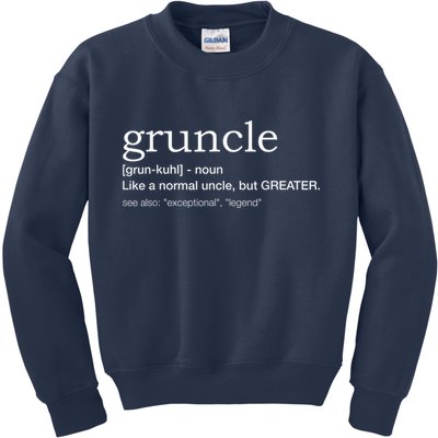  Gruncle for best uncle Kids Sweatshirt