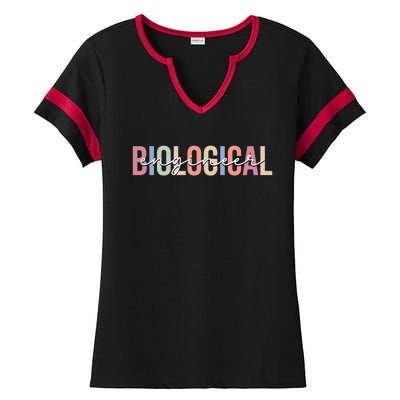 Graphic For Biological Engineer Ladies Halftime Notch Neck Tee