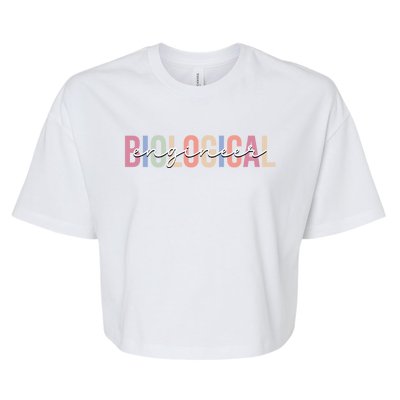 Graphic For Biological Engineer Bella+Canvas Jersey Crop Tee