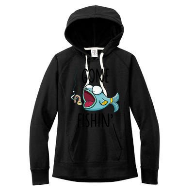 Gone Fishingshirt Boy Girl Funny Fishing Women's Fleece Hoodie