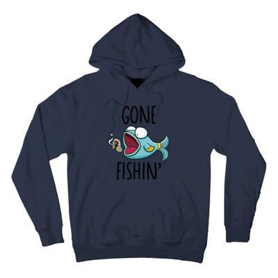 Gone Fishingshirt Boy Girl Funny Fishing Tall Hoodie