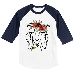 Goats Floral Bandana Headband Farm Animal Goat Graphics Baseball Sleeve Shirt