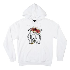 Goats Floral Bandana Headband Farm Animal Goat Graphics Hoodie