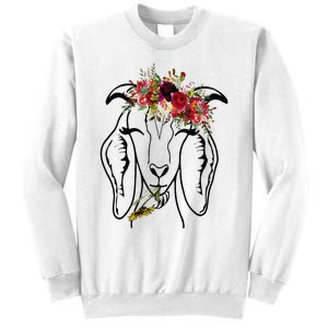 Goats Floral Bandana Headband Farm Animal Goat Graphics Sweatshirt