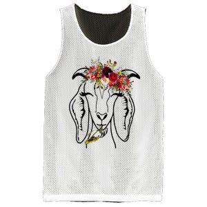 Goats Floral Bandana Headband Farm Animal Goat Graphics Mesh Reversible Basketball Jersey Tank