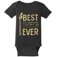 Guitarist Father Best Dad Ever D A D Chord Gifts Guitar Baby Bodysuit