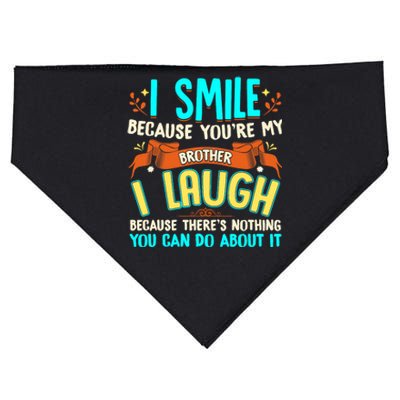 Gifts for Brother From Sister Funny Brother Funny Sibling USA-Made Doggie Bandana