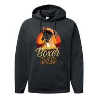 Gift For Boxer Lover Boxer Dad Performance Fleece Hoodie