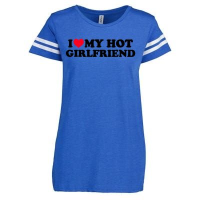 Gift For Boy I Love My Hot Girlfriend Enza Ladies Jersey Football T-Shirt