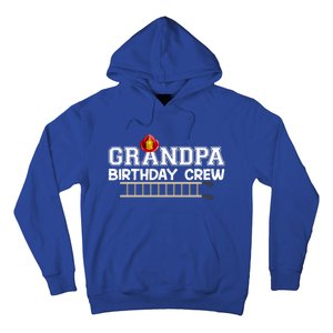 Grandpa Firefighter Birthday Crew Family Matching Fire Truck Gift Hoodie