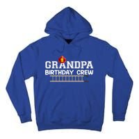 Grandpa Firefighter Birthday Crew Family Matching Fire Truck Gift Tall Hoodie