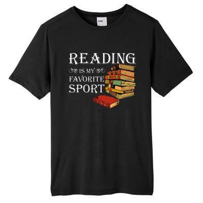 Gift For Book Lovers Reading Is My Favorite Sport Tall Fusion ChromaSoft Performance T-Shirt