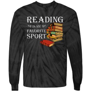 Gift For Book Lovers Reading Is My Favorite Sport Tie-Dye Long Sleeve Shirt