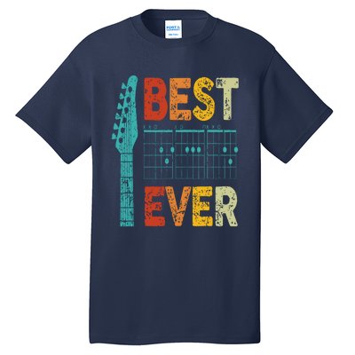 Guitarist Father Best Dad Ever D A D Chord Gifts Guitar Tall T-Shirt