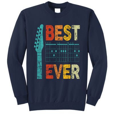 Guitarist Father Best Dad Ever D A D Chord Gifts Guitar Tall Sweatshirt