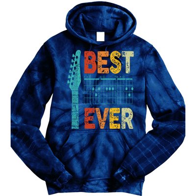 Guitarist Father Best Dad Ever D A D Chord Gifts Guitar Tie Dye Hoodie