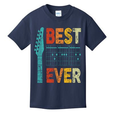 Guitarist Father Best Dad Ever D A D Chord Gifts Guitar Kids T-Shirt