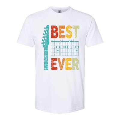 Guitarist Father Best Dad Ever D A D Chord Gifts Guitar Softstyle CVC T-Shirt