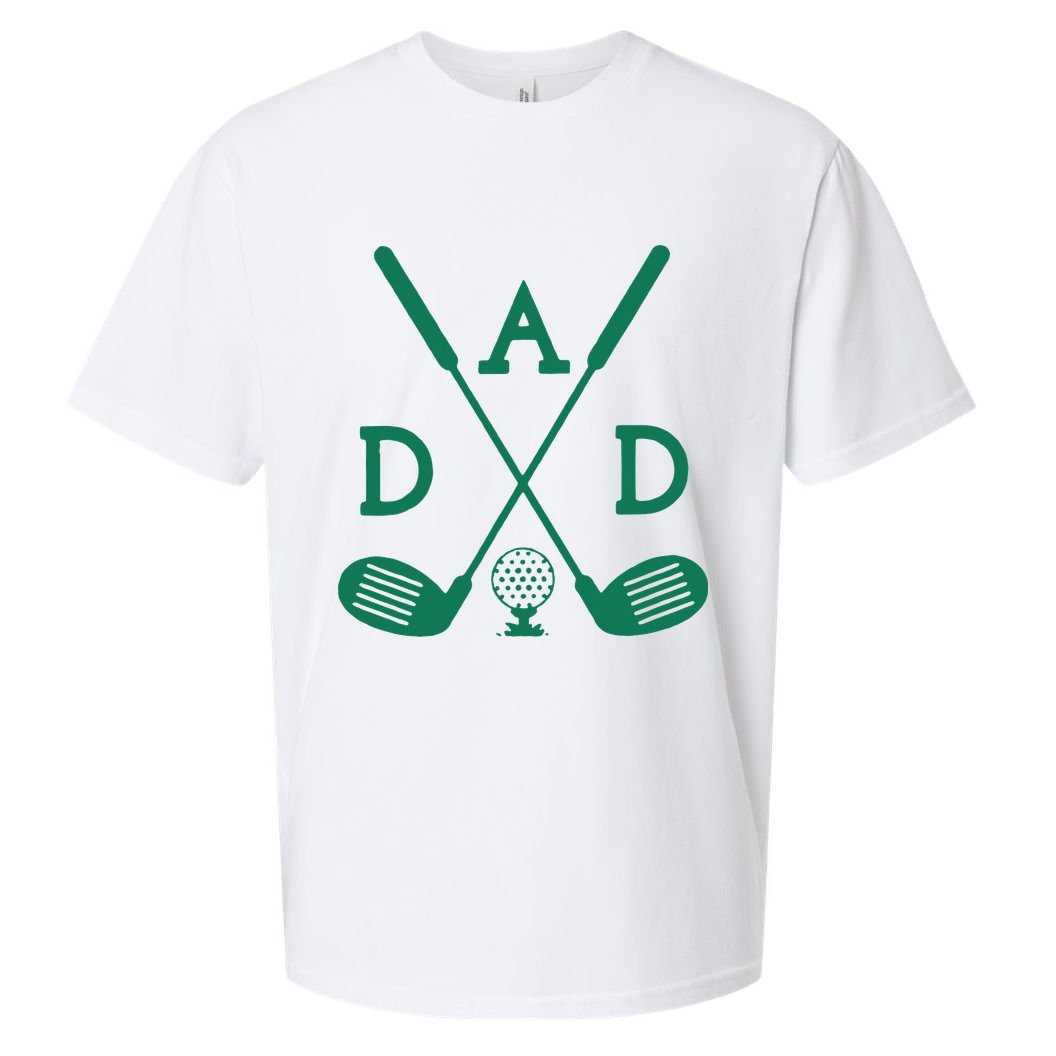 Golf First Birthday Dad Hole In One Golf Sport Matching Sueded Cloud Jersey T-Shirt