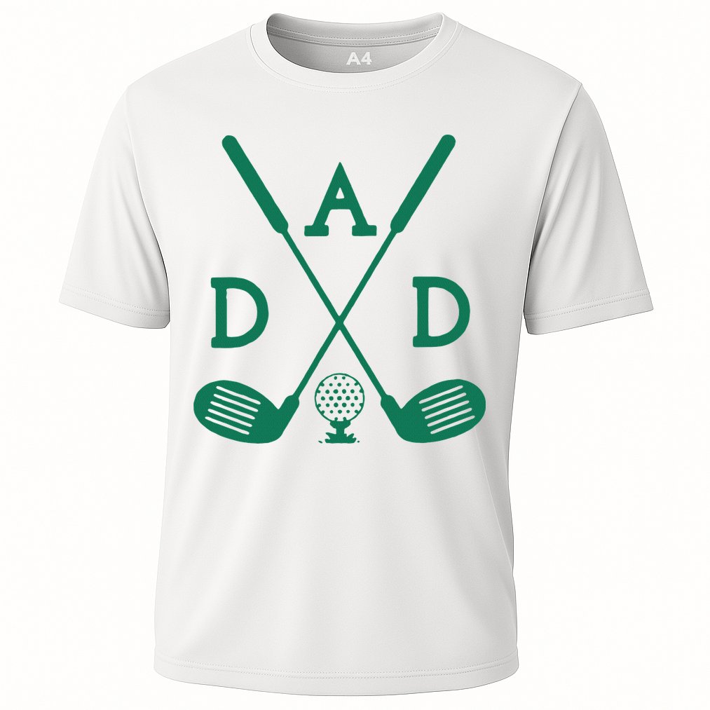 Golf First Birthday Dad Hole In One Golf Sport Matching Cooling Performance Crew T-Shirt