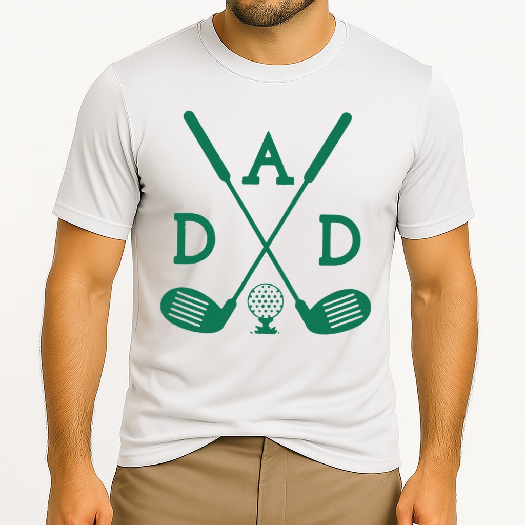 Golf First Birthday Dad Hole In One Golf Sport Matching Cooling Performance Crew T-Shirt