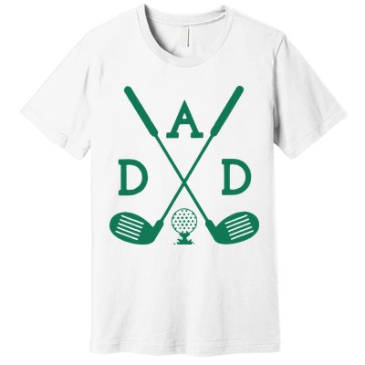Golf First Birthday Dad Hole In One Golf Sport Matching Premium T-Shirt