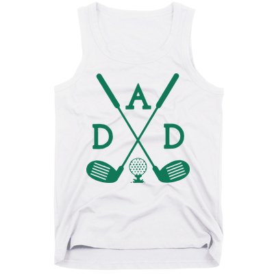 Golf First Birthday Dad Hole In One Golf Sport Matching Tank Top