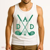 Golf First Birthday Dad Hole In One Golf Sport Matching Tank Top