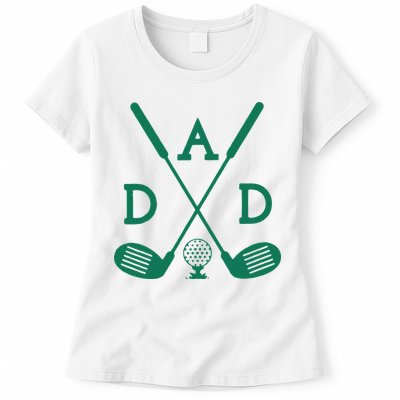 Golf First Birthday Dad Hole In One Golf Sport Matching Womens T-Shirt