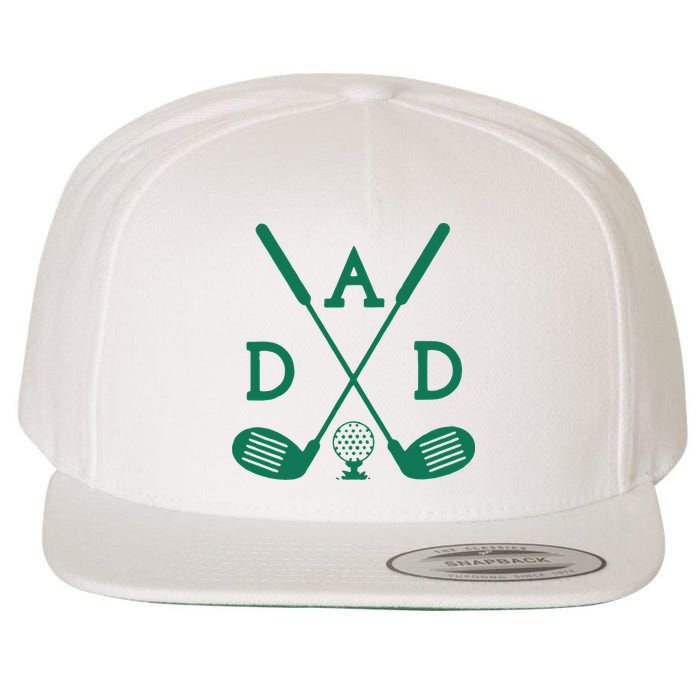 Golf First Birthday Dad Hole In One Golf Sport Matching Wool Snapback Cap