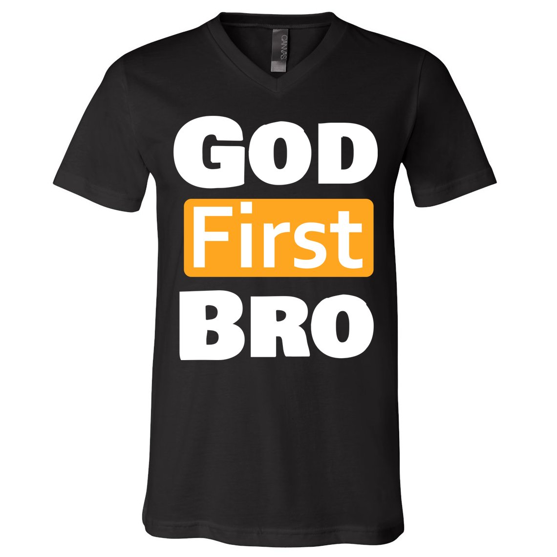 God First Bro V-Neck T-Shirt