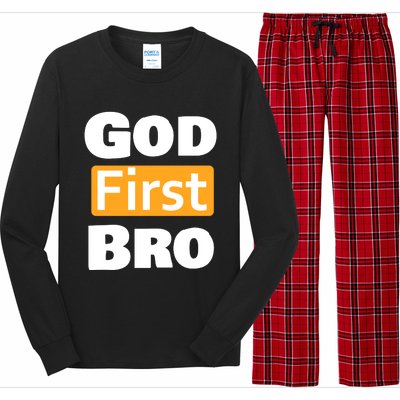 God First Bro Long Sleeve Pajama Set