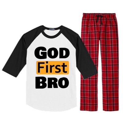 God First Bro Raglan Sleeve Pajama Set