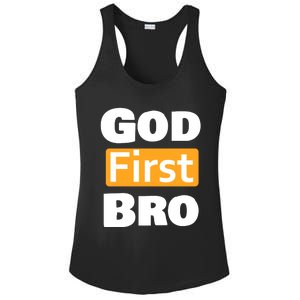 God First Bro Ladies PosiCharge Competitor Racerback Tank