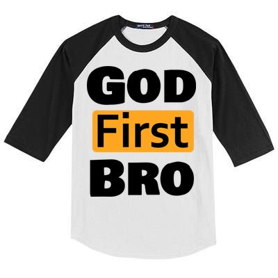 God First Bro Kids Colorblock Raglan Jersey