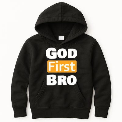 God First Bro Kids Hoodie