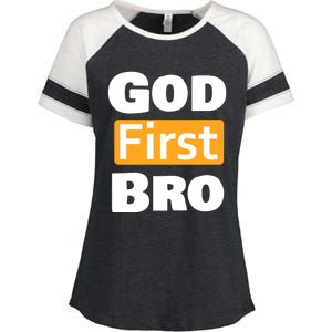 God First Bro Enza Ladies Jersey Colorblock Tee