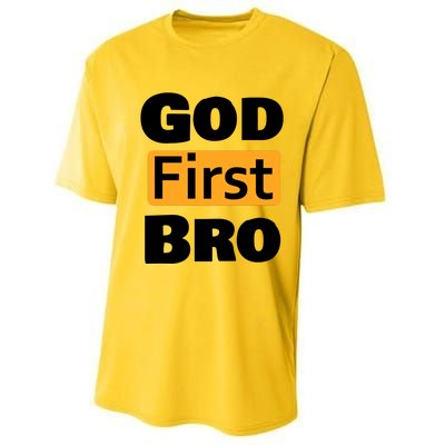 God First Bro Performance Sprint T-Shirt