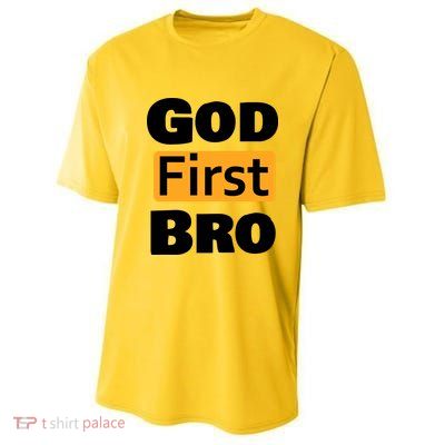 God First Bro Youth Performance Sprint T-Shirt