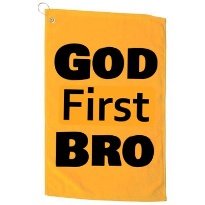 God First Bro Golf Towel