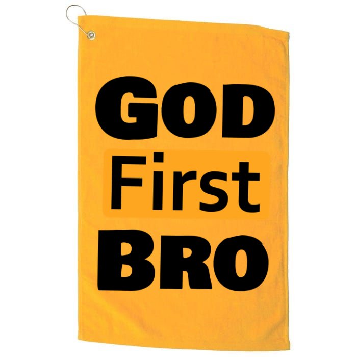 God First Bro Golf Towel