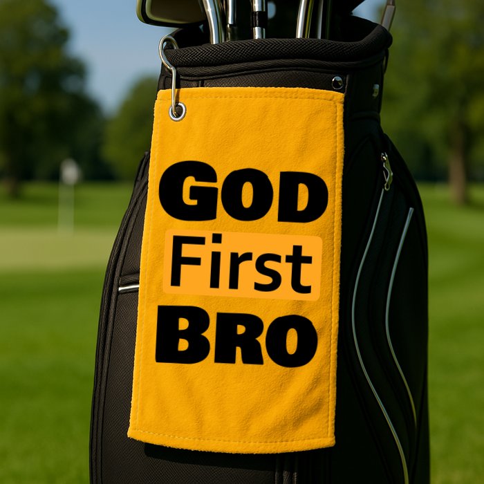 God First Bro Golf Towel