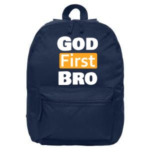 God First Bro 16 in Basic Backpack