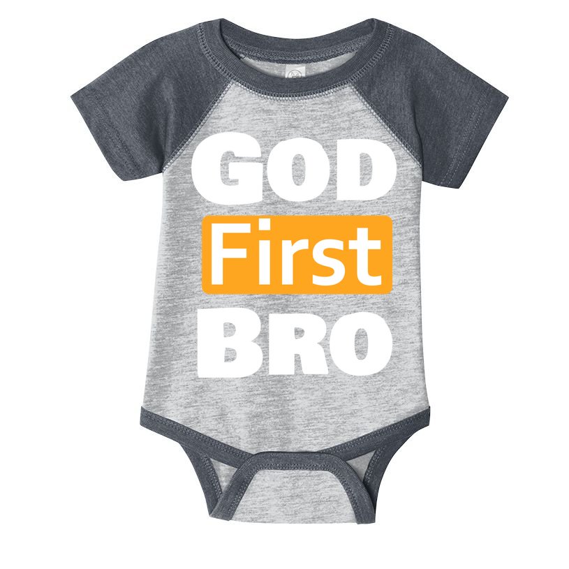 God First Bro Infant Baby Jersey Bodysuit