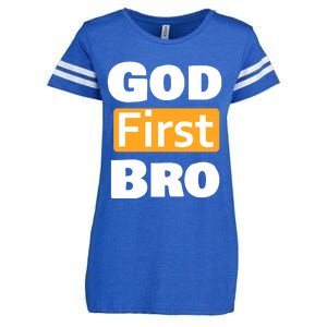 God First Bro Enza Ladies Jersey Football T-Shirt