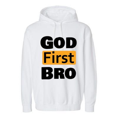 God First Bro Garment-Dyed Fleece Hoodie