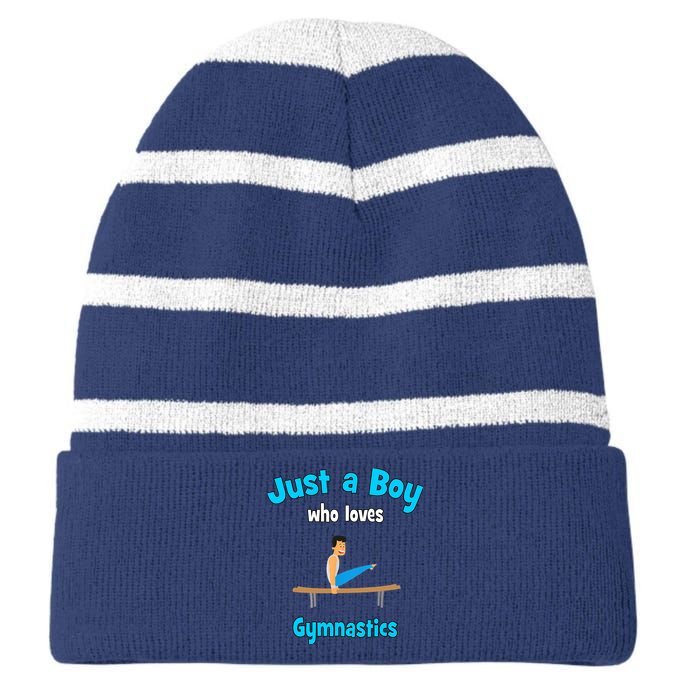 Gymnastics for Boy | Gymnastics Striped Beanie with Solid Band